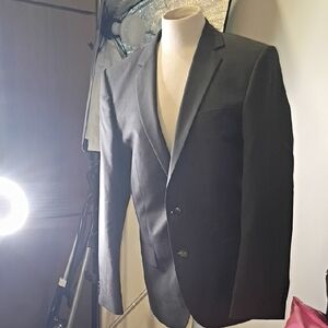 HUGO Men's Black Notch-Lapel Sport Coat